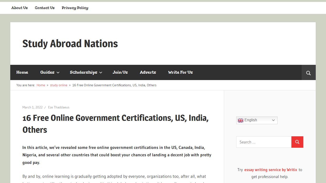 16 Free Online Government Certifications, US, India, Others